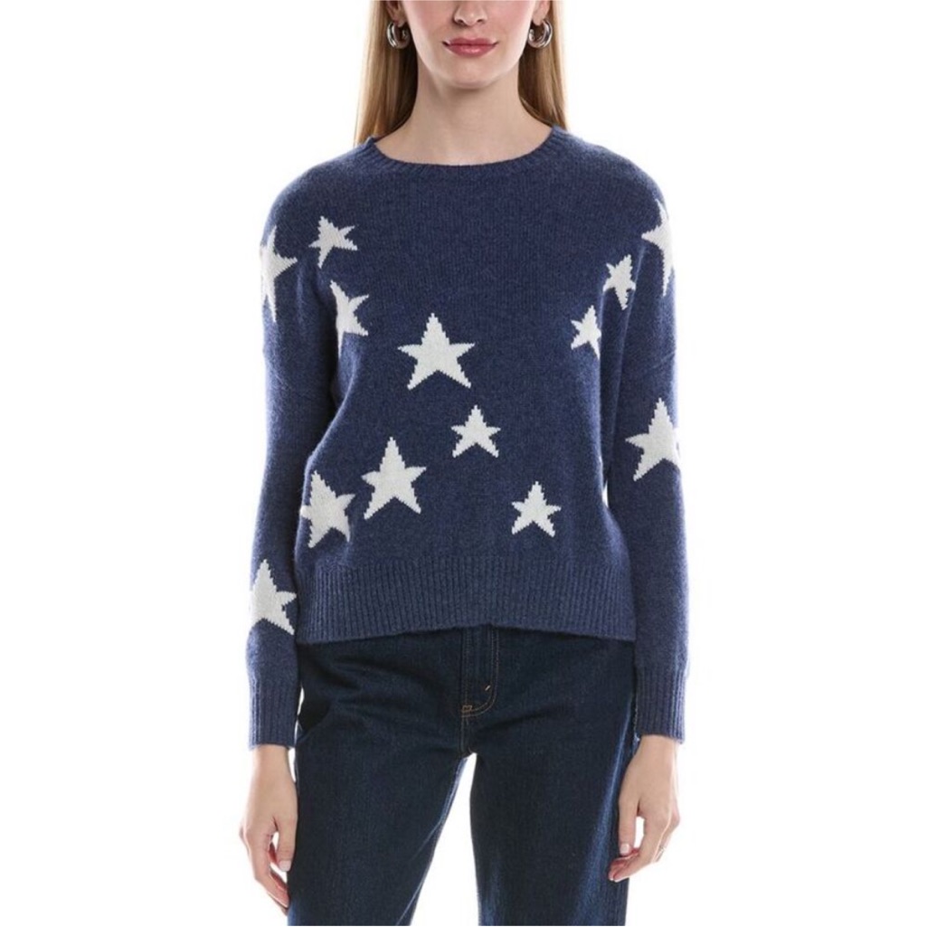 Philosophy Navy Star Pattern Sweater